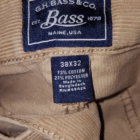(Bass Factory) NWOT, 38 x 32, Java Corduroy - Picture 4 of 4